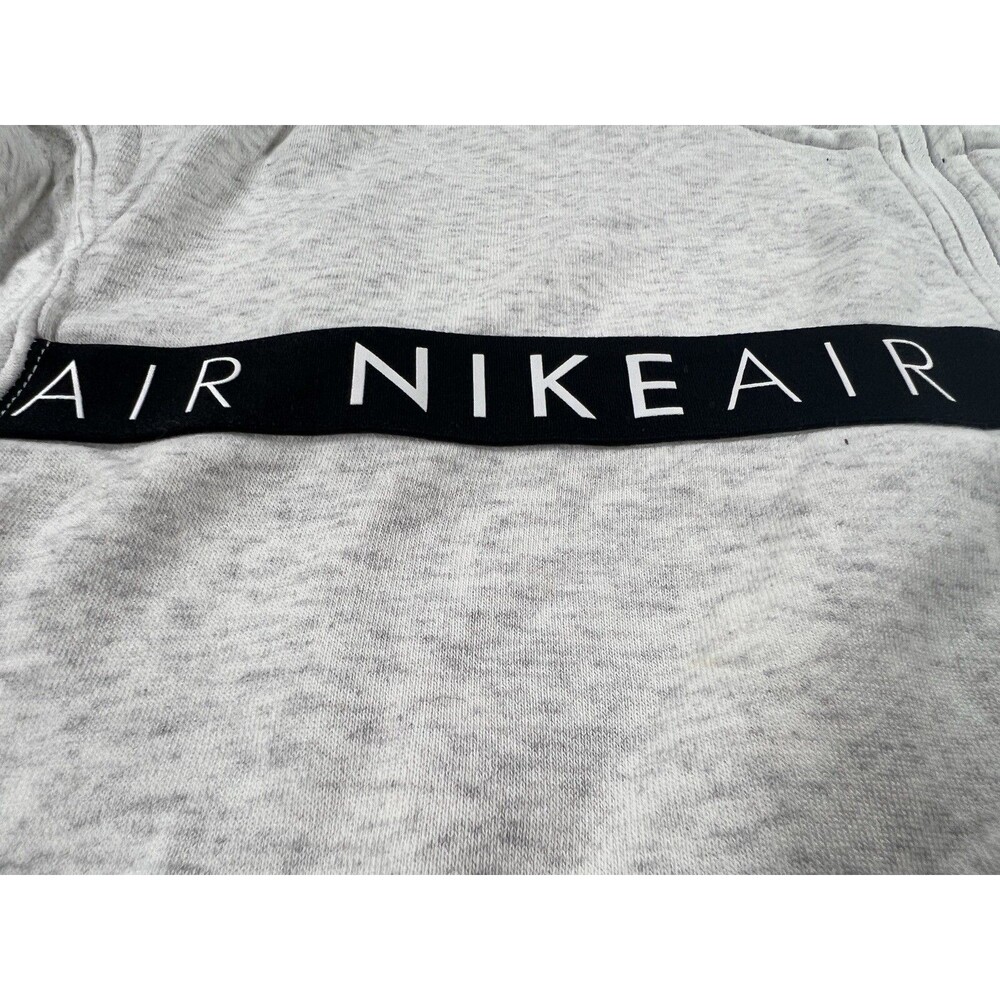 Nike Air Women’s 1/2 Zip Long Sleeve Gray Crop Top CV8578-051 Size Small - Picture 4 of 12